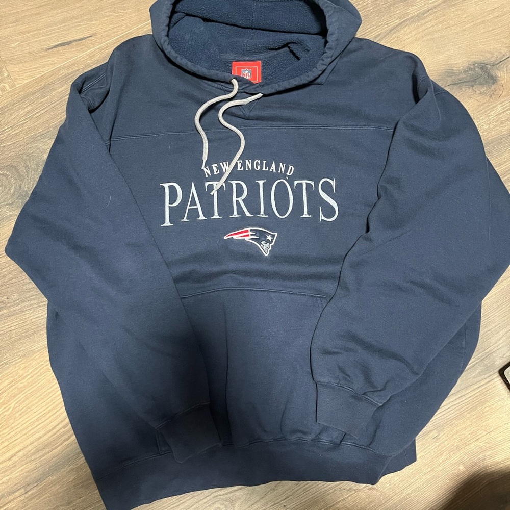 New England Patriots y2k Navy Hoodie